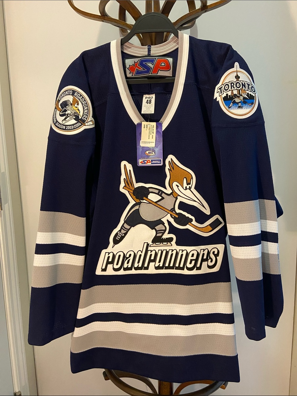 Toronto Roadrunners Inaugural AHL 2003 Season “Pro” Hockey Game Jersey Size 48